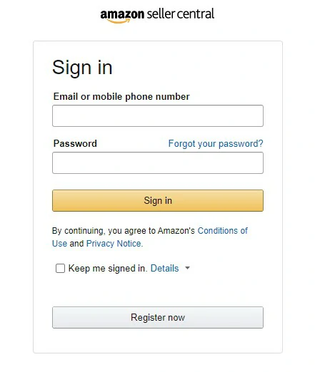 Аккаунт продавца Amazon