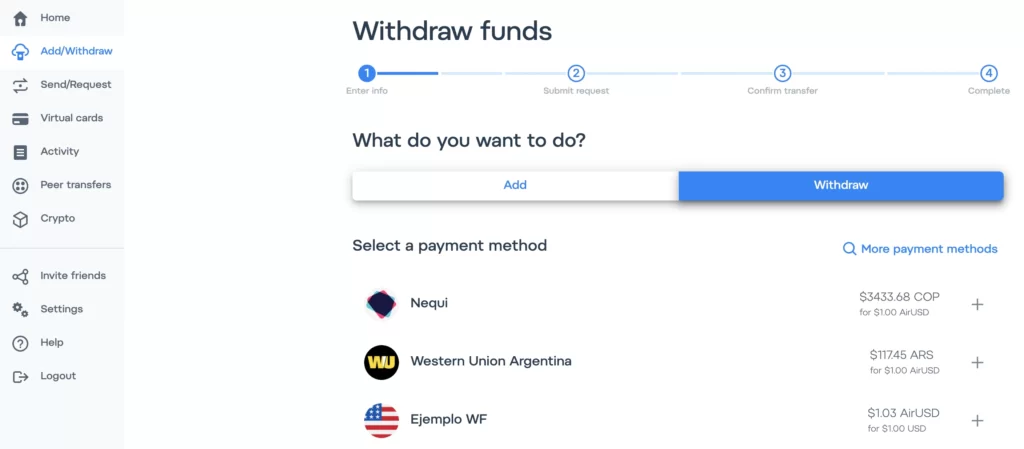 Аккаунты Airtm USA саморег