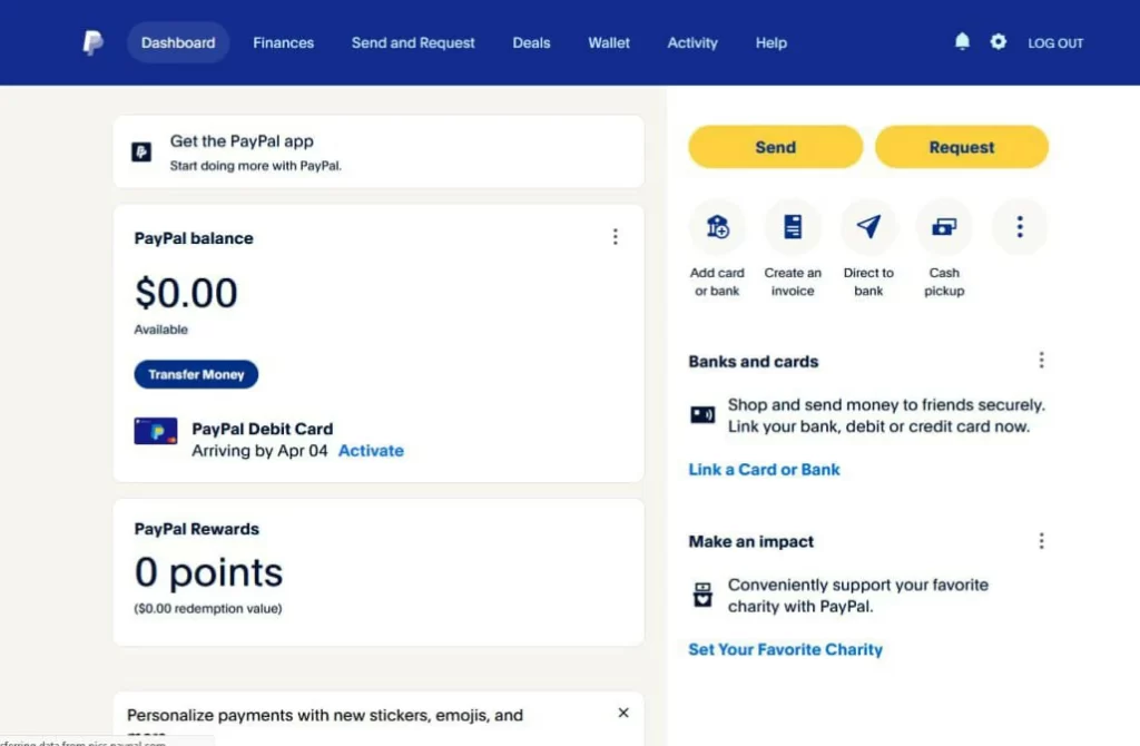 Аккаунт PayPal чистый | PERSONAL USA