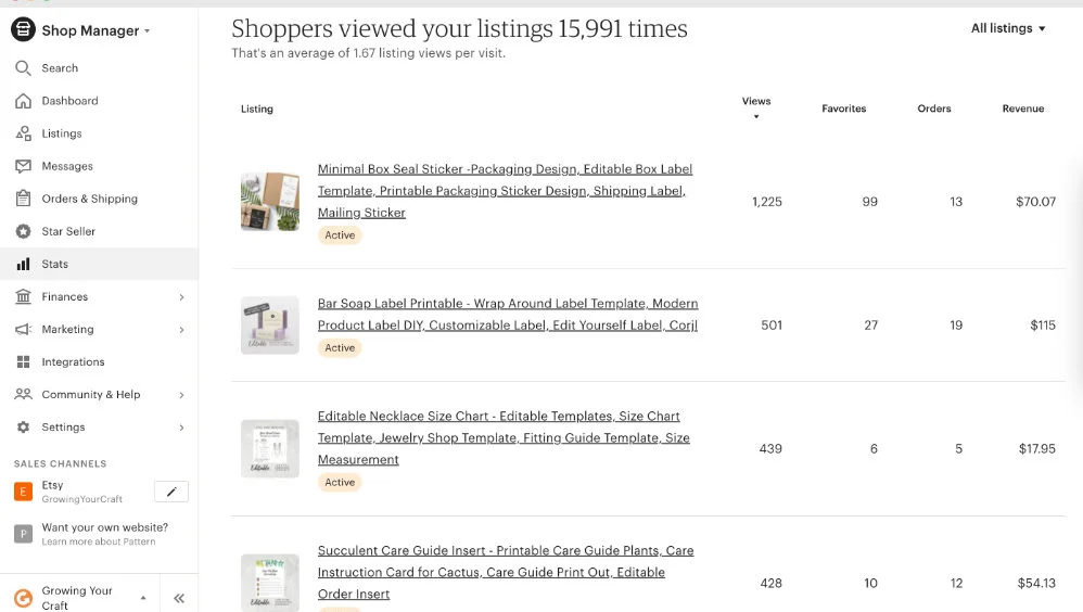Аккаунты продавца Etsy EU