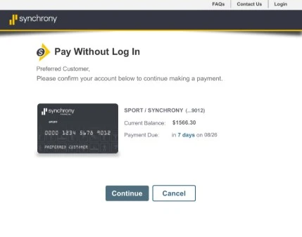 Аккаунты Synchrony USA саморег